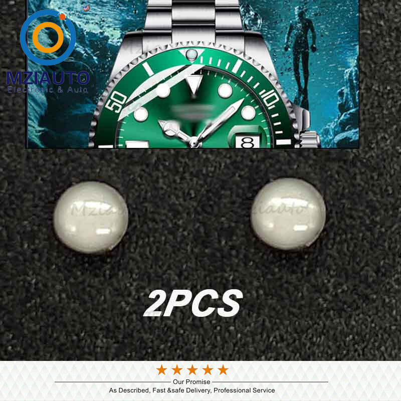 2PCS Pearl Dot Pip For Bezel Insert Rolex Submariner 116610LV 116613 116619