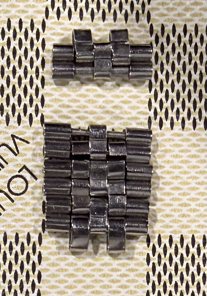 Rolex 6251H Folded Stainless Steel Jubilee Links (4 In Total)