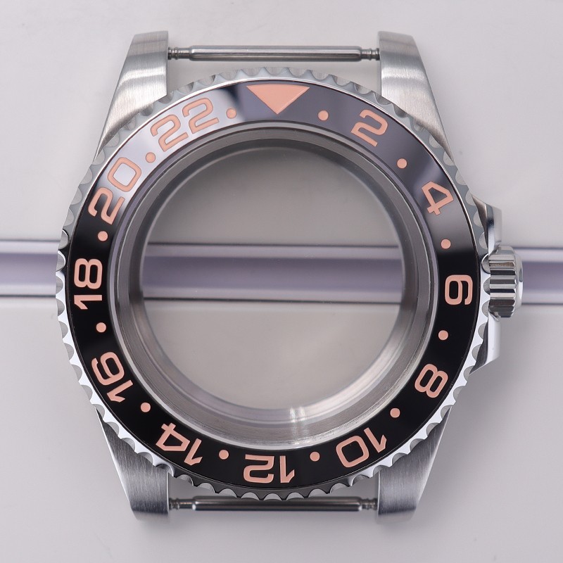 FEIYASHI 40mm Brushed Silver NH35 Watch Case Sapphire For Seiko NH35 28.5mm Dial
