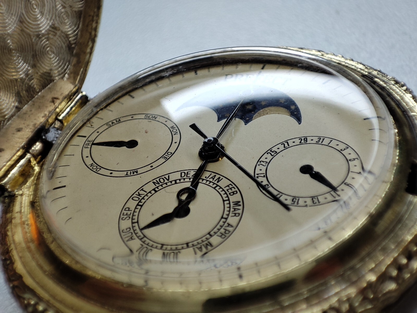 eagle prefect pocket Watch parrenin AP 2640D remex 46.6 mm – for parts