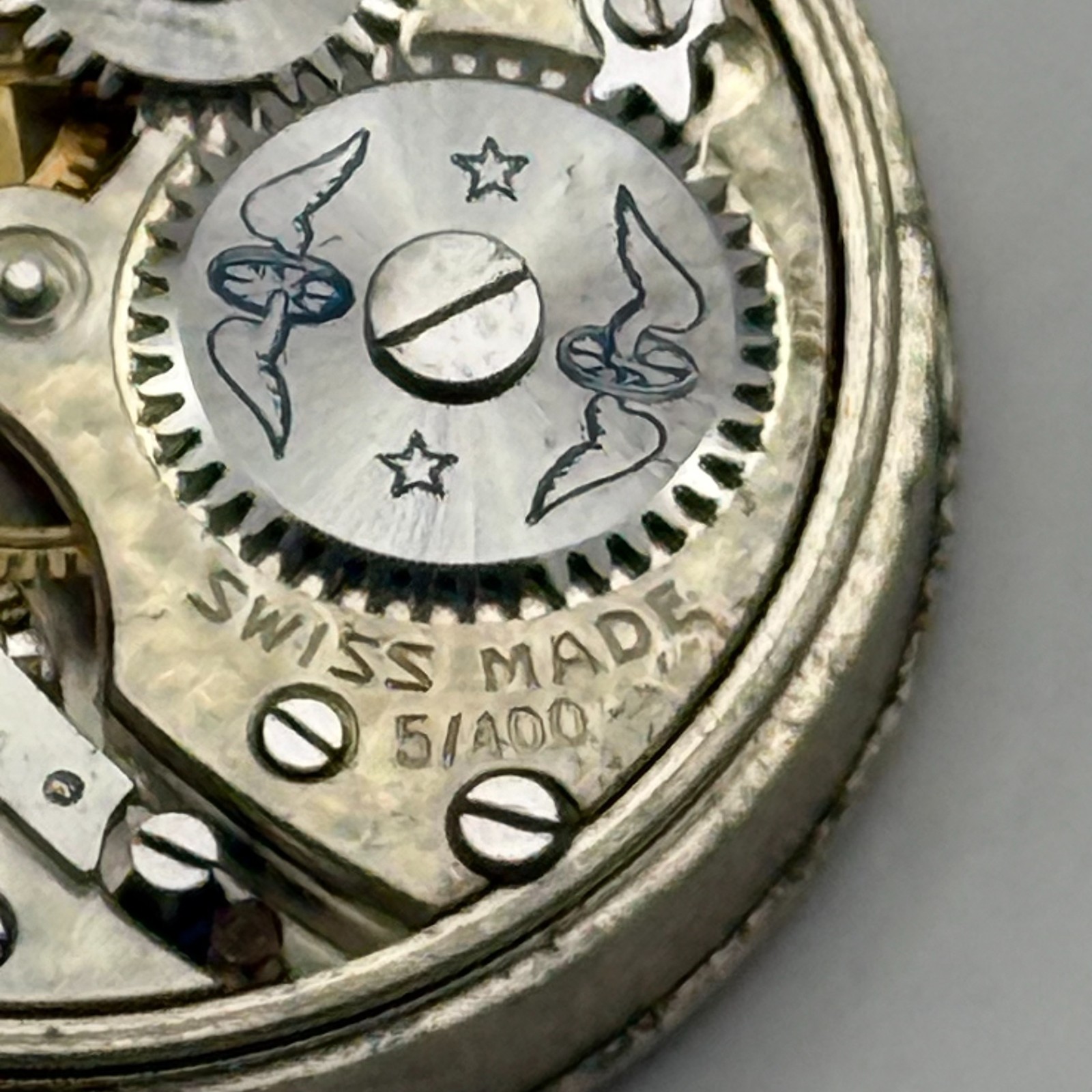 Rotary 5/400 Watch Movement Super Sports Shockproof Running Manual Parts 27.2mm