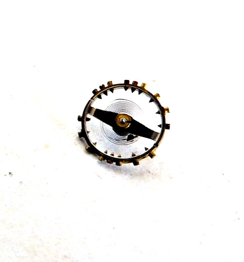 ELGIN 535 COMPLETE BALANCE WHEEL NEEDS ROLLER JEWEL. USED