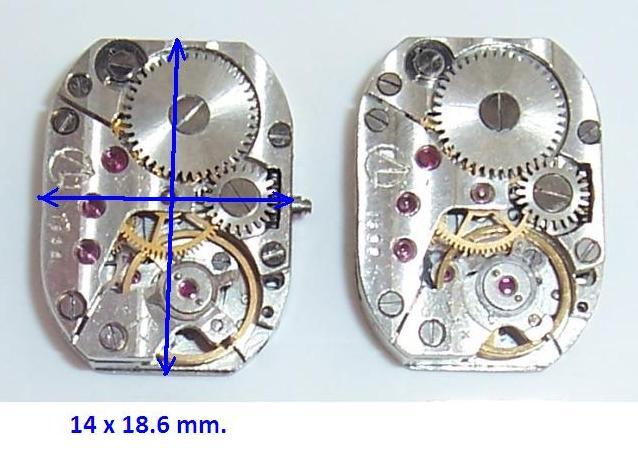 Lot 50 ladies watch movements LUCH Geneve Waves 14×18 mm. Steampunk Art