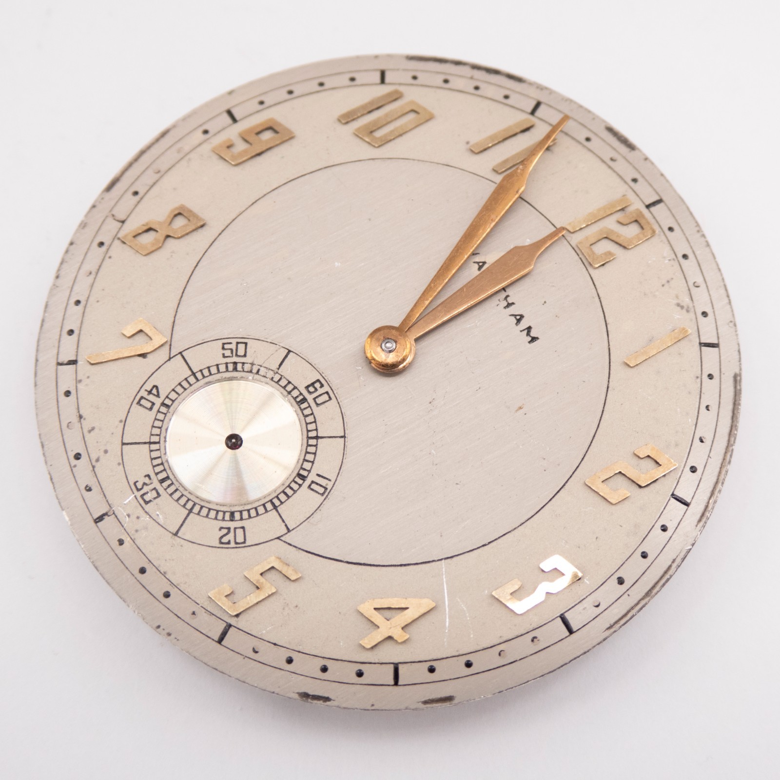 Waltham Grade Premier 12-Size 21-Jewel Antique Pocket Watch Movement, Runs a Bit