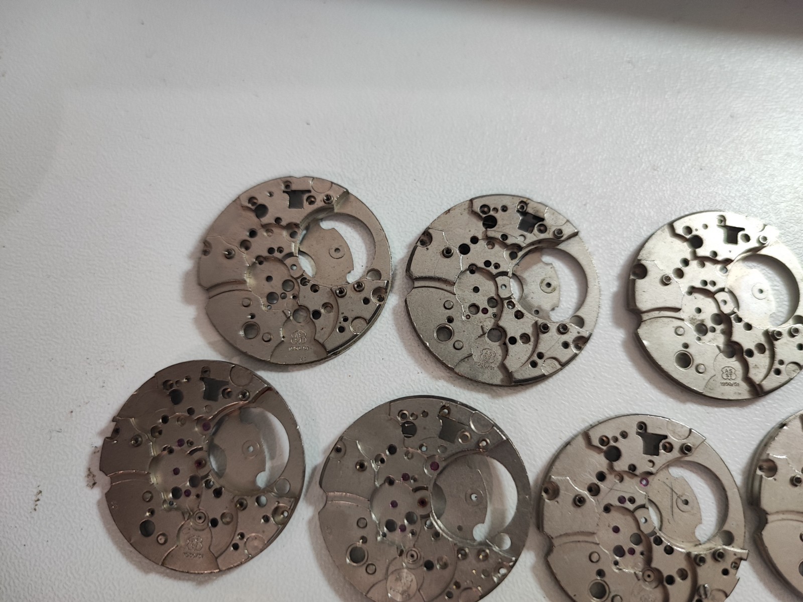 AS ST 1950/51 Watch LOT Main Plate – Platina – Part 25.9 mm For parts and spares