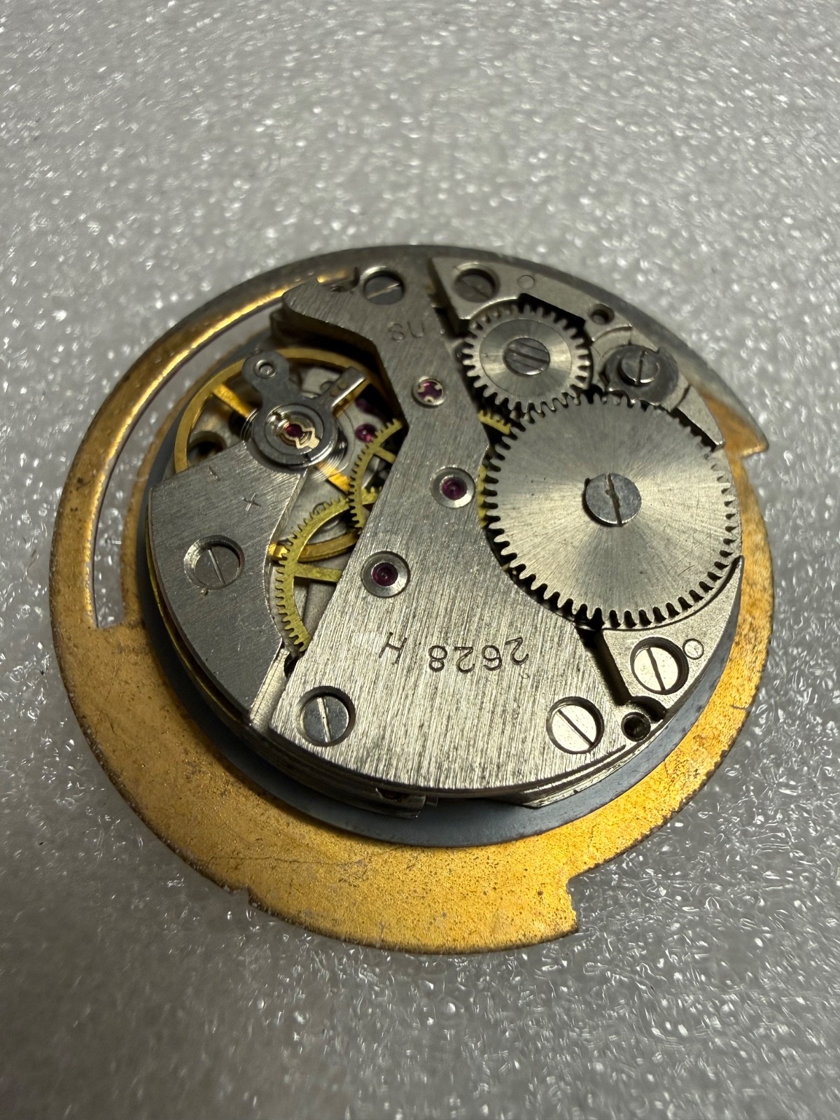 Watch movement USSR Raketa Cal.2628.H. plus Dial. For parts .