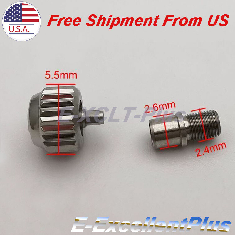 5.5mm Watch Crown Replace For Omega Seamaster 300 Repair Parts Silver Stainless