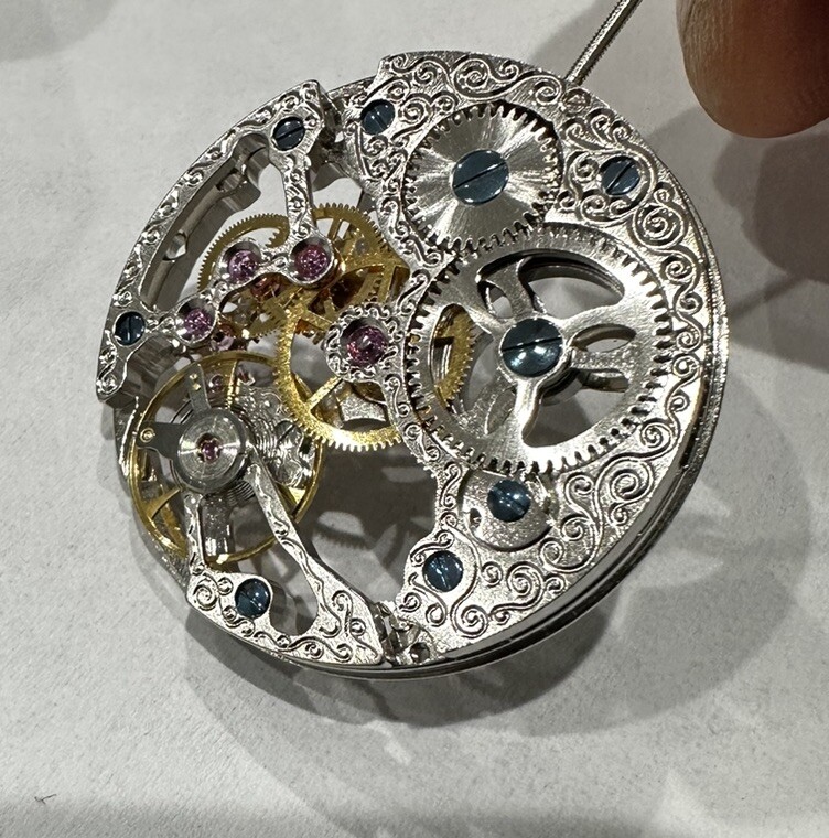 New Chinese CH9310 Replacement UT6498 Skeleton Mechanical Winding Watch Movement