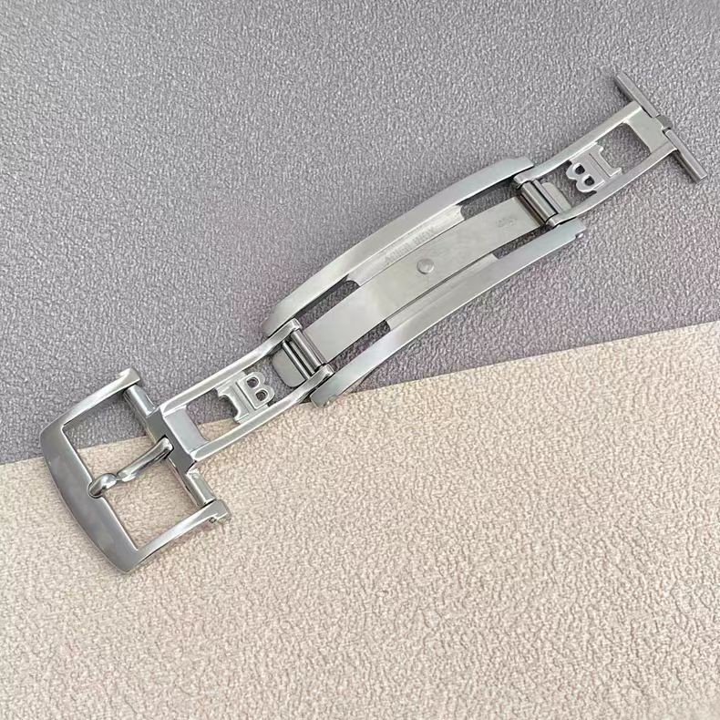 18mm 15mm Folding Clasp For Blancpain Villeret Leather Bracelet Men Women NEW
