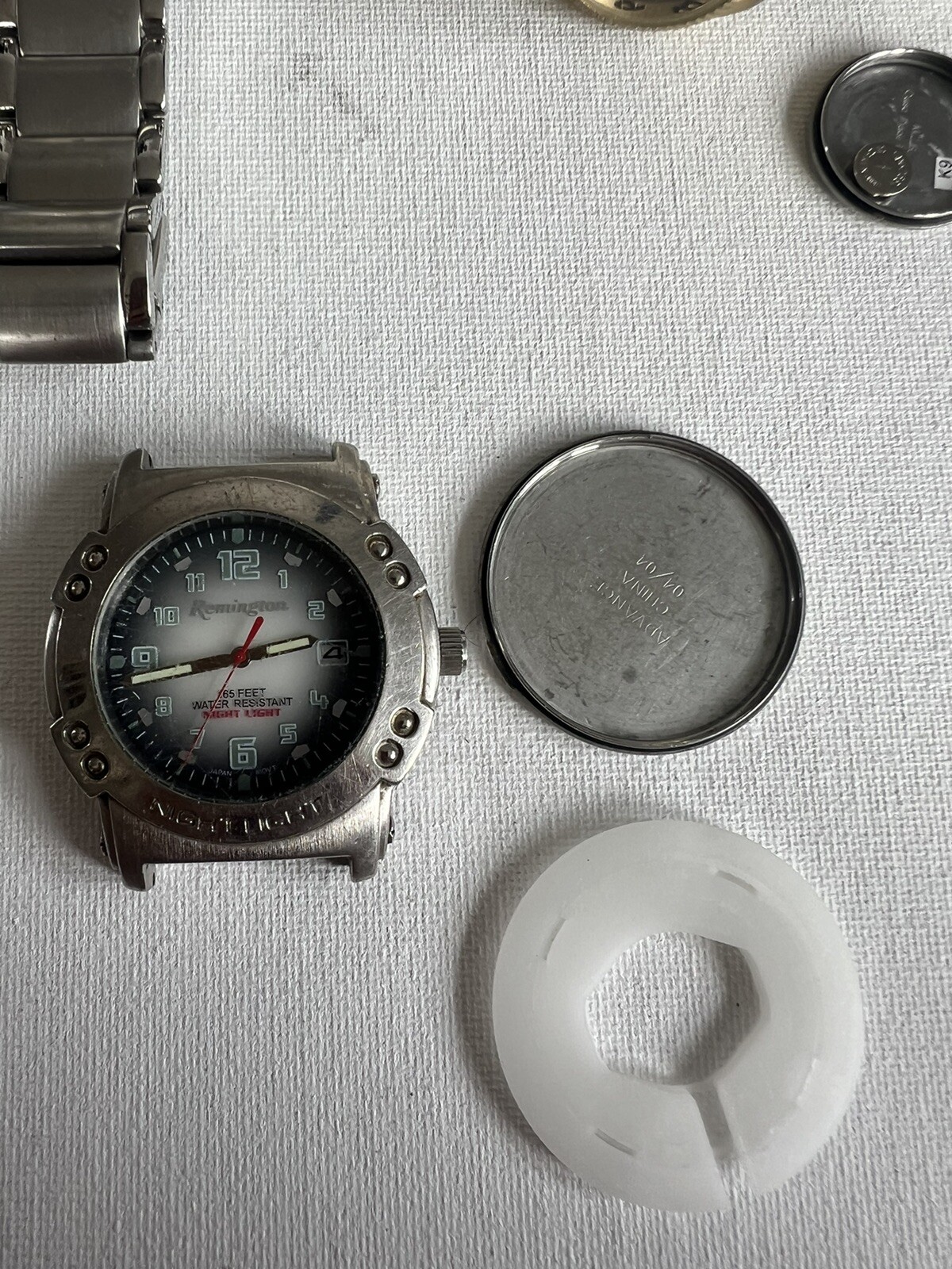 lot of watch parts six watches and four bands various brands