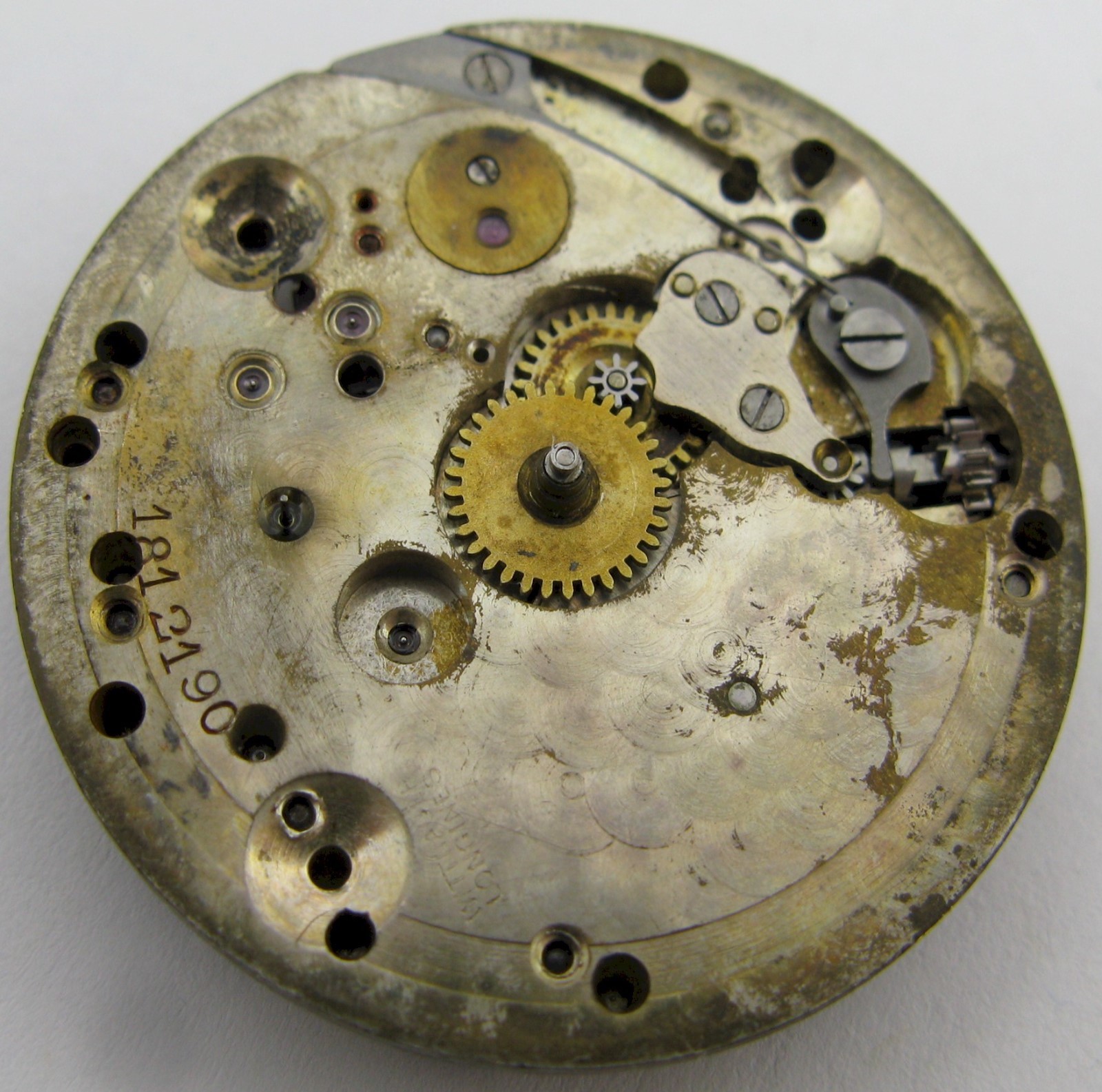 Longines for J.E. Caldwell Phila. PA 17 jewels watch movement for parts