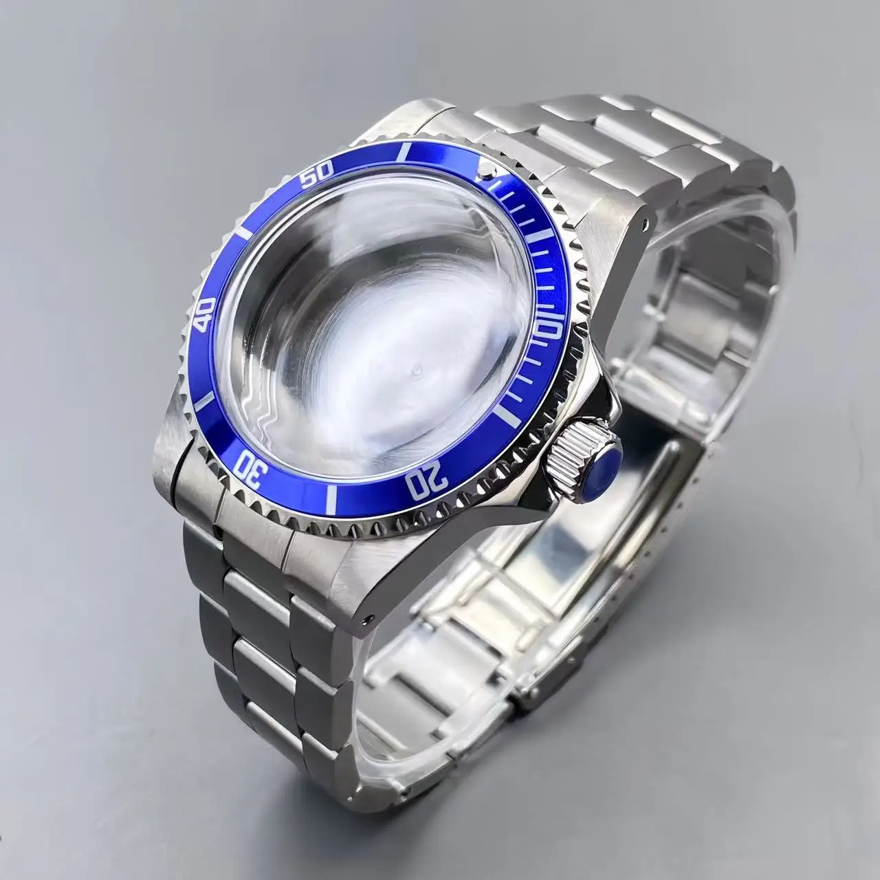 NH35 Vintage Case 39.5MM Stainless Steel 120-Click Watch Case with Sub/Gmt Alloy