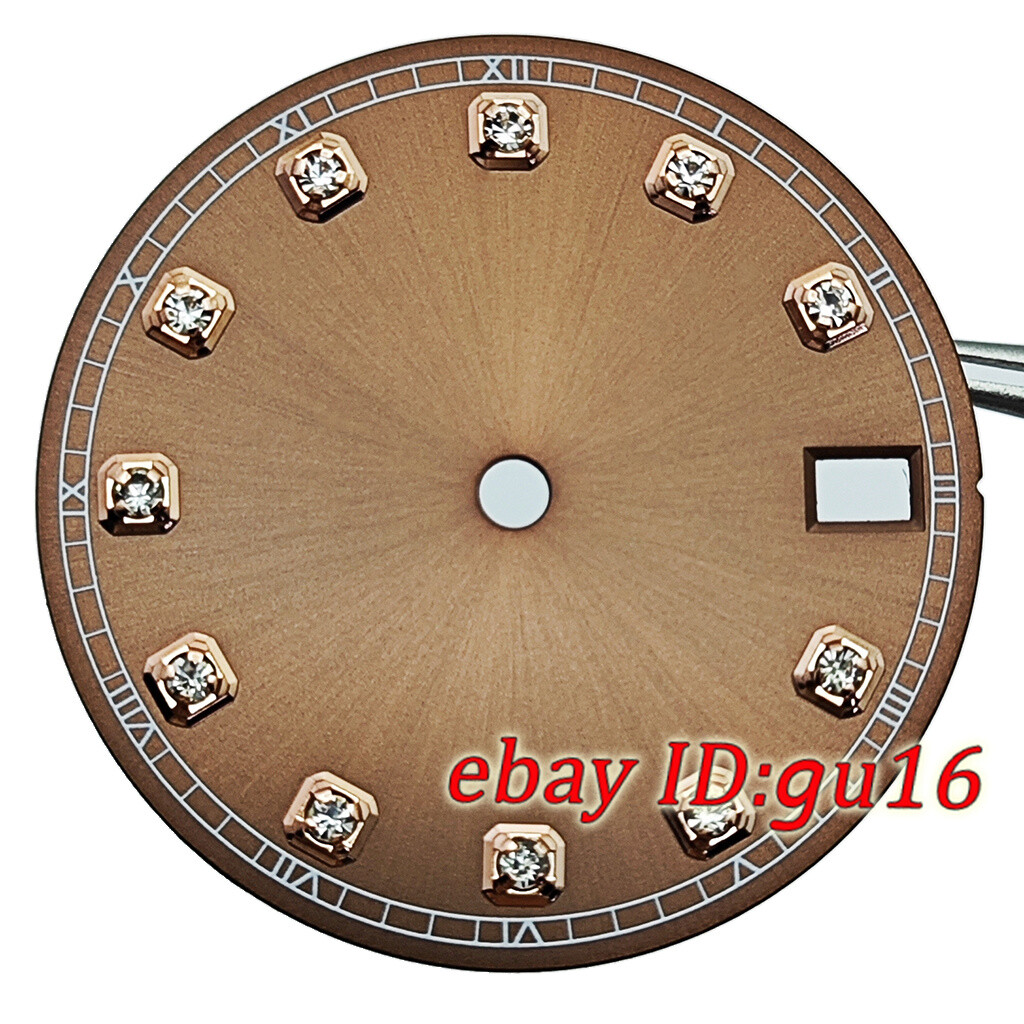 28.5mm Date Window Sterile Dial Diamonds fit NH35 Automatic movement Accessories