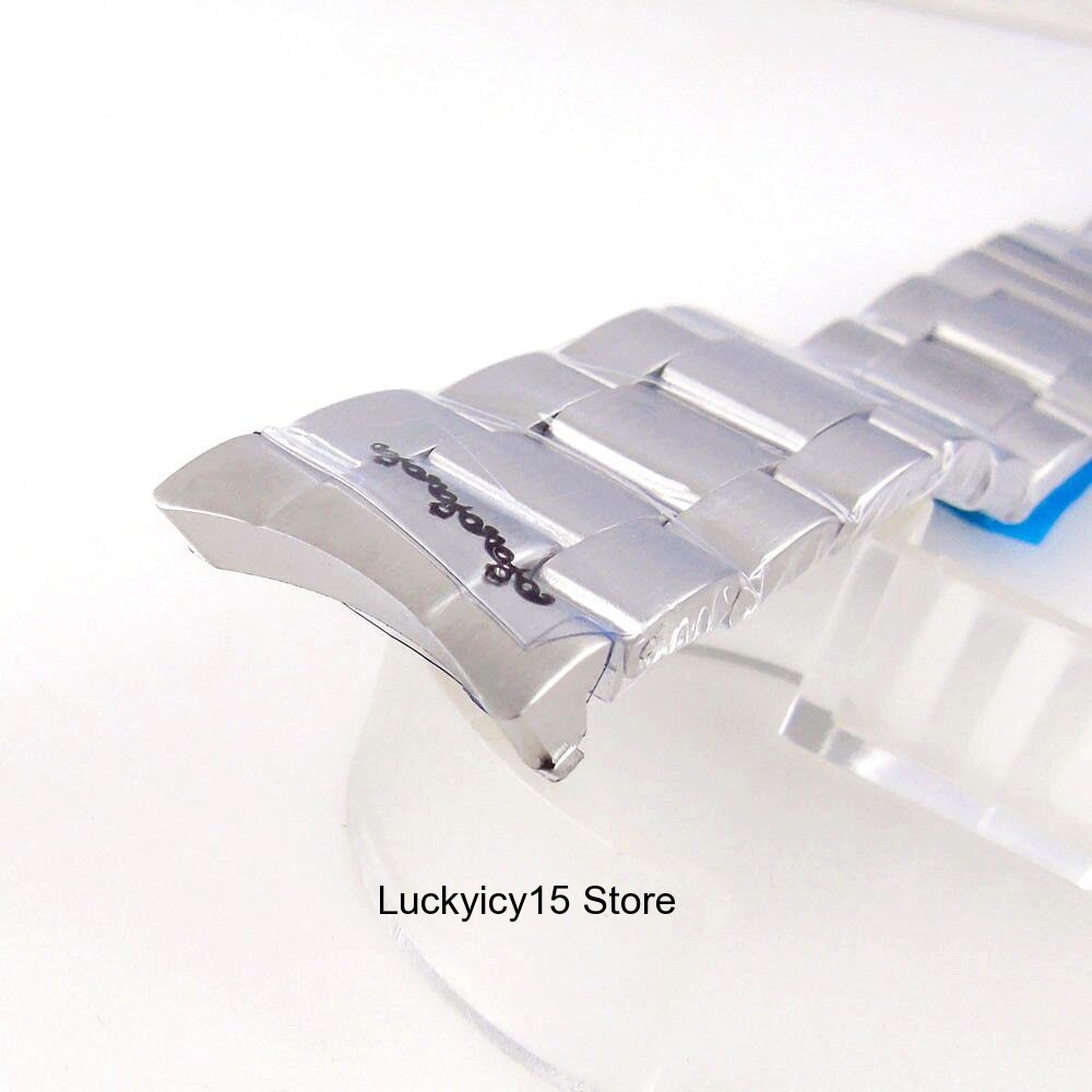 36mm Tandorio Sapphire Glass Pilot Watch Case Bracelet For NH35 2824 PT5000 200M