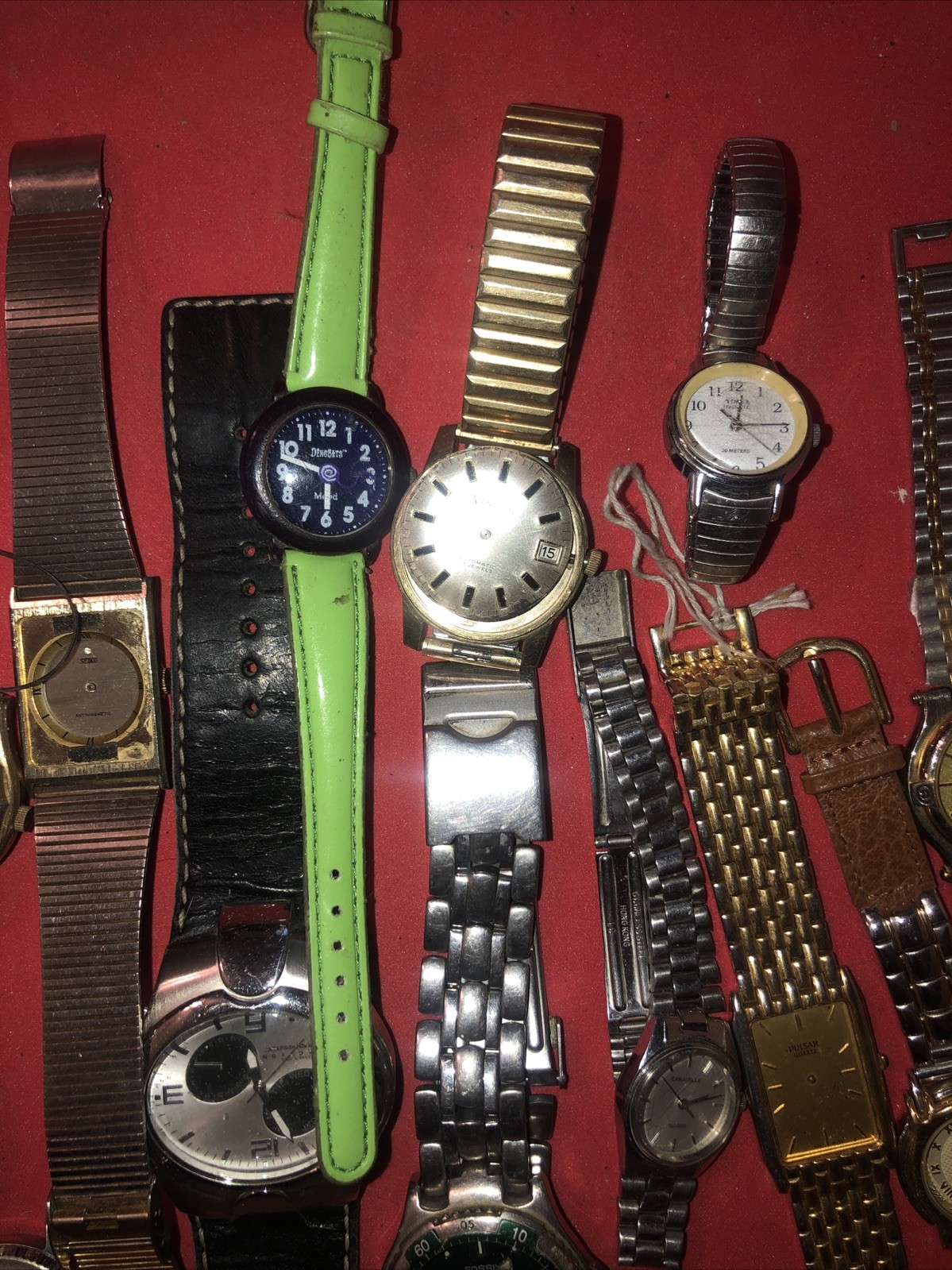 Lot Of Misc Wristwatch -most Missing Backs Or Other Parts Lot 12 For Parts