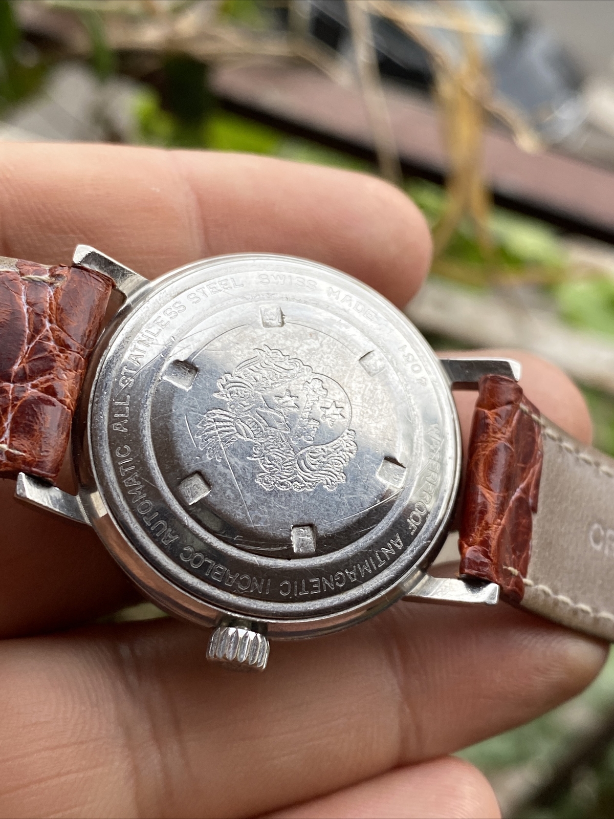 Galvin Automatic As Cal 1700 Vintage Watch Steel Swiss Made Automatic Watch