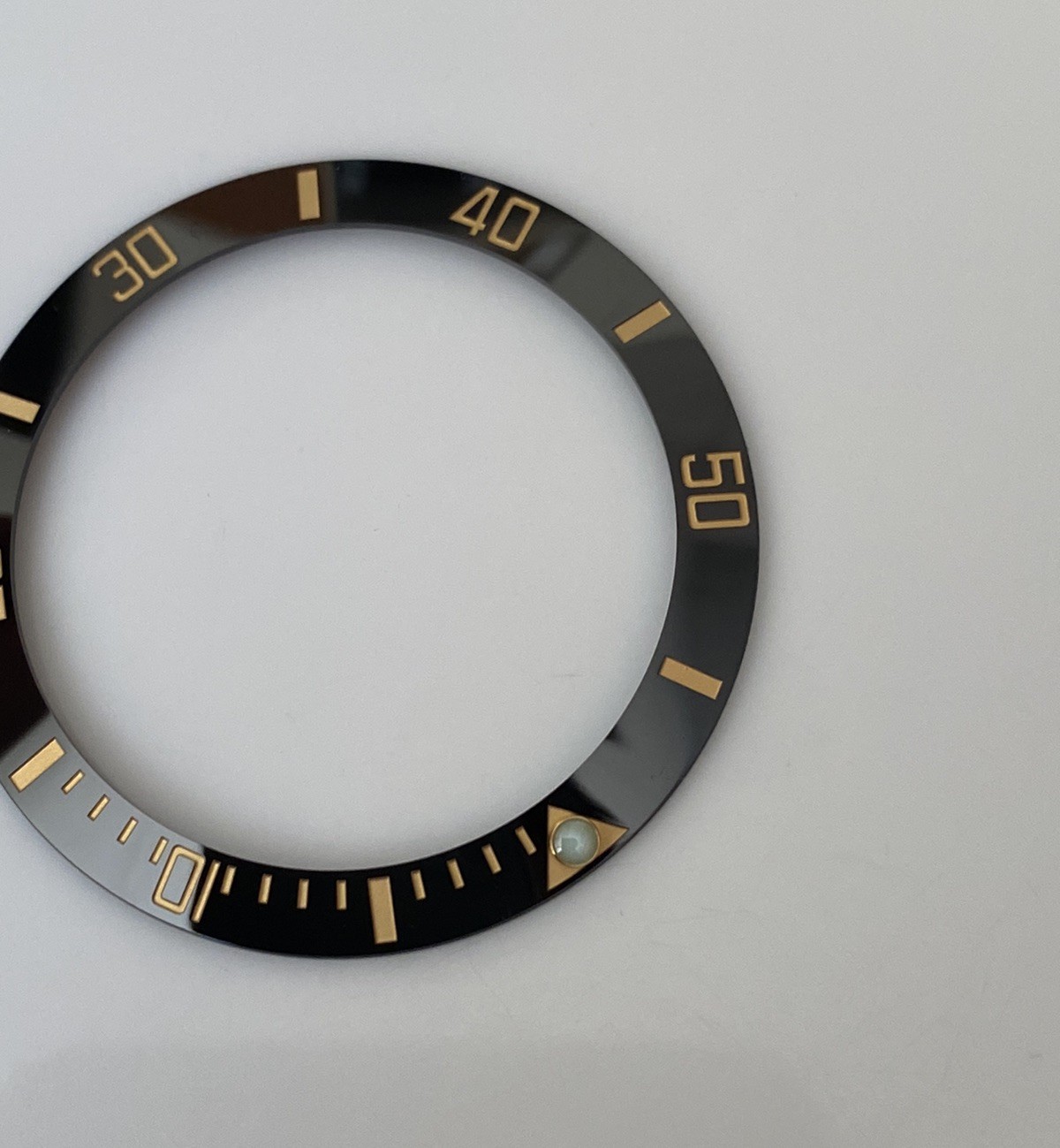Black/Gold Ceramic Bezel Insert for Rolex 41mm Submariner 126613LN & 126618LN