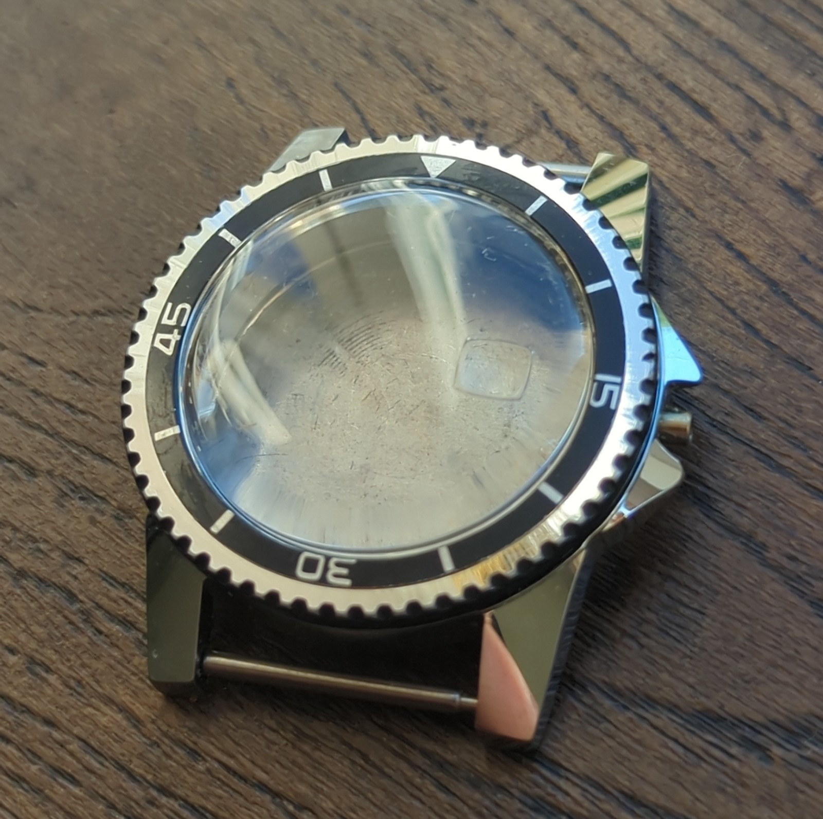 1960s Vintage Divers Watch Case New old Stock Rotating Bezel 38mm (B86)