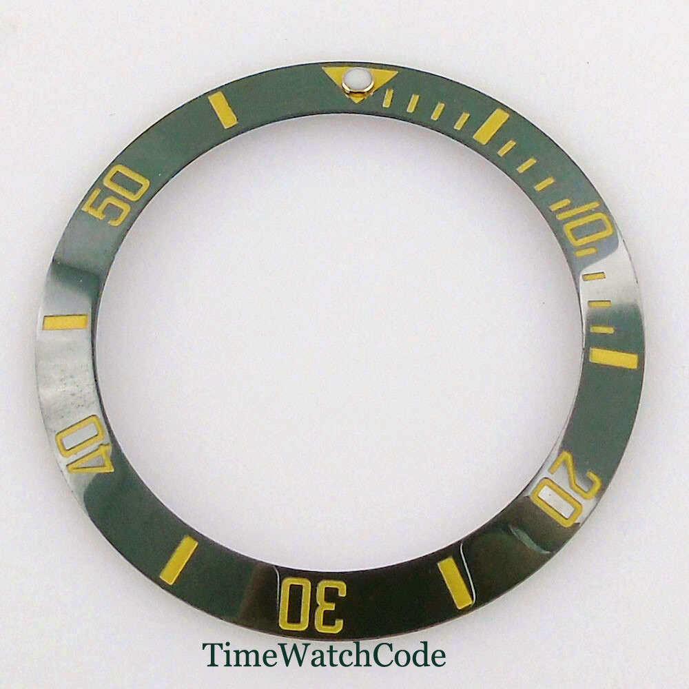 39.8mm Sloped Watch Bezel Insert Ceramic/Alloy Bezel Ring For 43mm Mens Watch