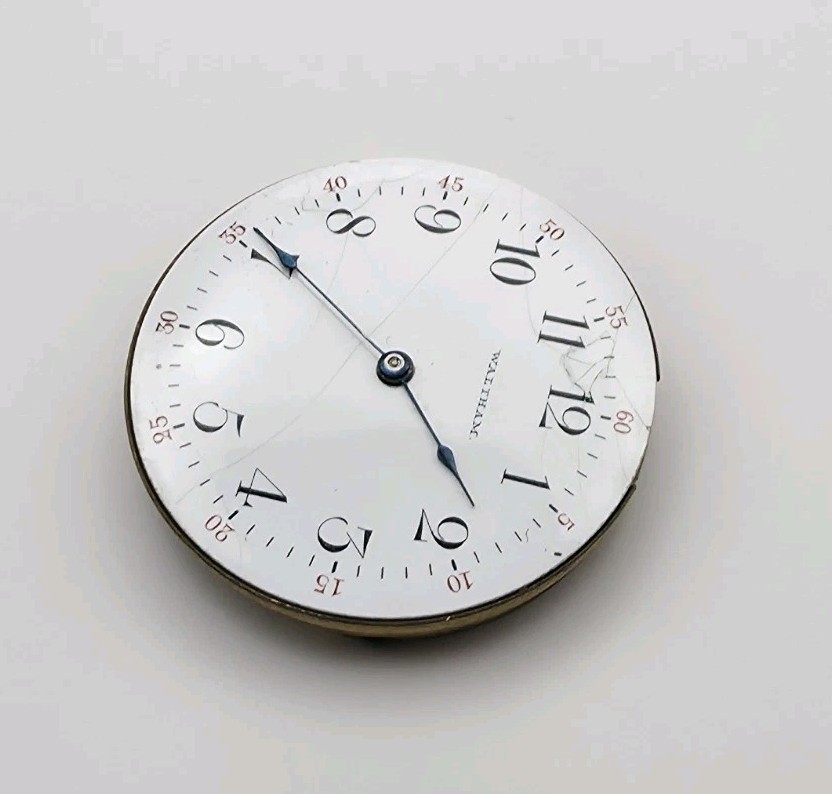 1903 Waltham Model 1890 Grade J 7J 6s Pocket Watch Movement For Repair