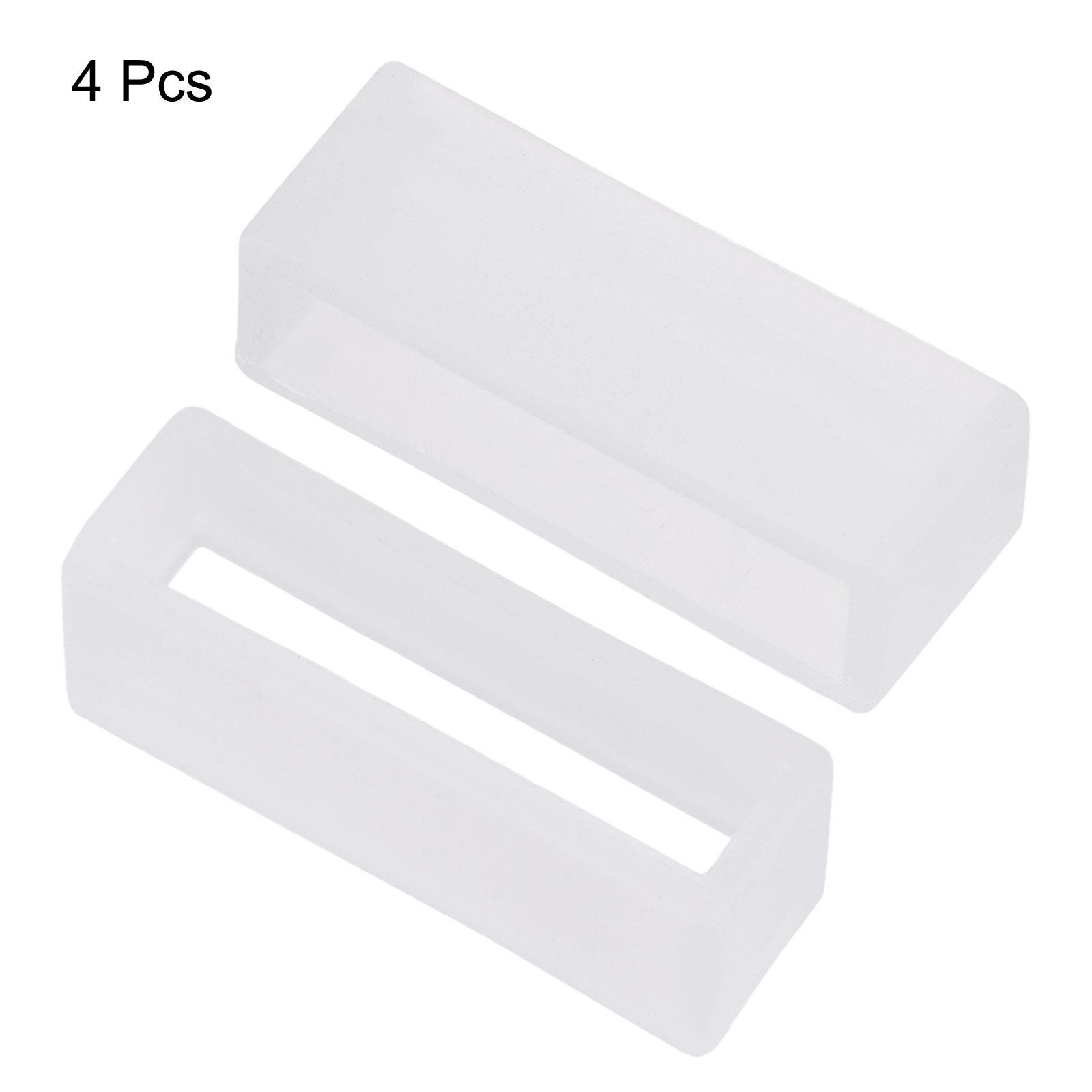 Watch strap Slots, for 28mm width watch strap, transparent 4 pcs
