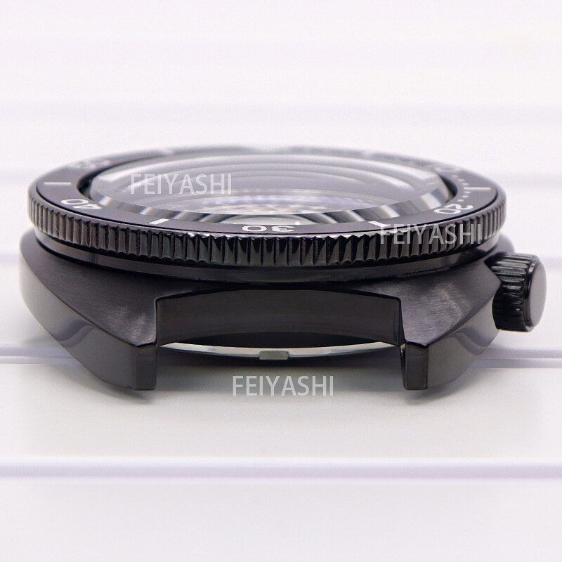 Black Seiko nh35 watch case parts Modified Seiko Turtle 009 Mod For Seiko nh36