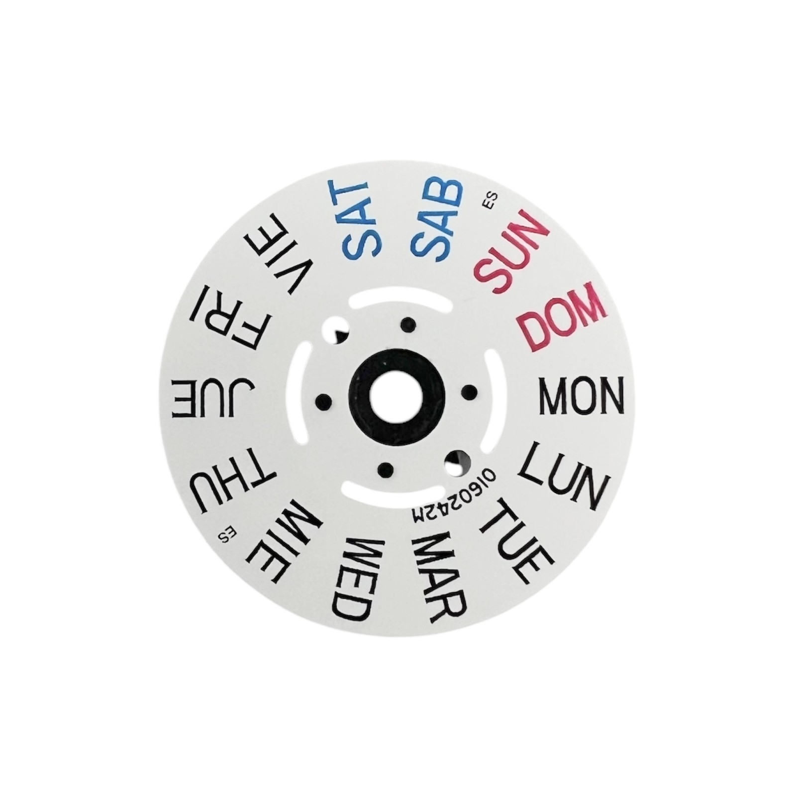 NH36A, 7S26, 7S36, 4R36 3 o’clock Spanish Day Wheel – White – CT531