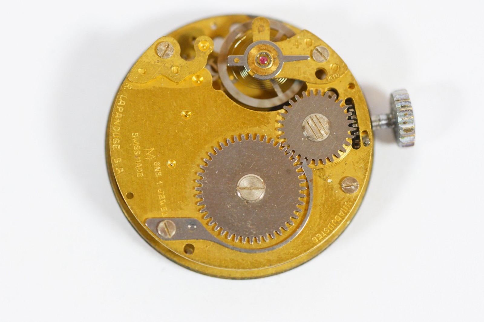 REGO 130 R Lapanouse Watch Movement Pin Lever Vintage Wristwatch Parts / Repair