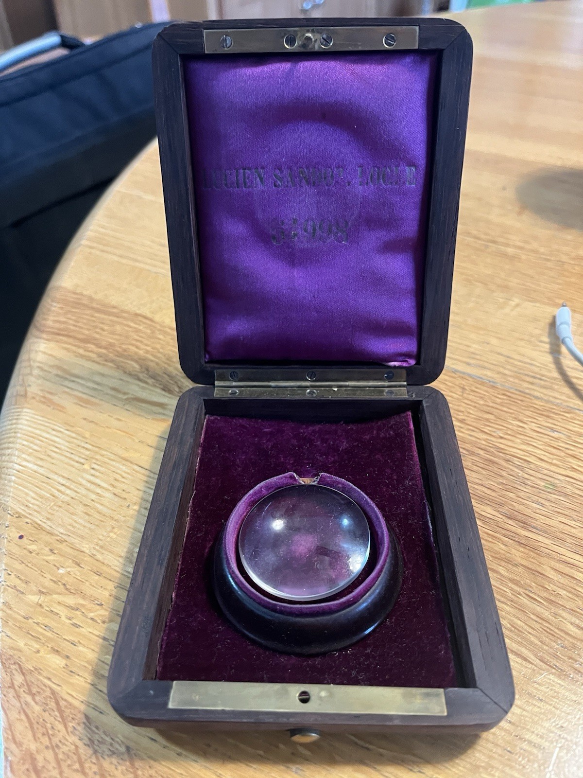 Antique Lucien Sandoz Le Locle Watchmaker’s Loupe w/ Original Case #54998