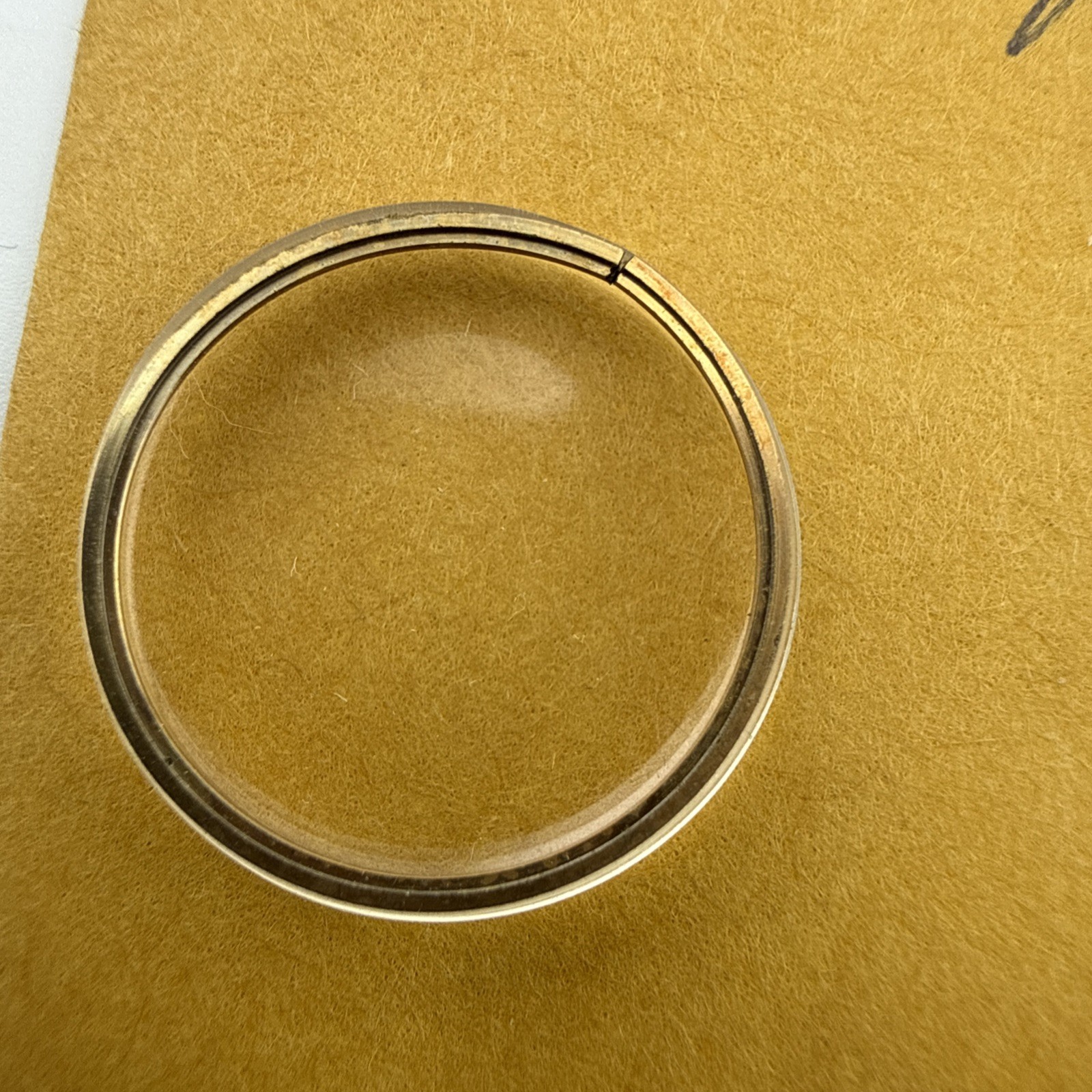 New Old Stock Vintage Omega 20.5 mm Plastic Crystal and Ring For 535.002 Deville
