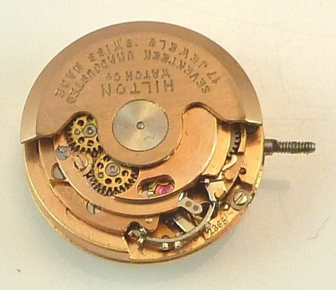 Vintage Hilton LDS Swiss Wristwatch Movement – Automatic – Parts / Repair