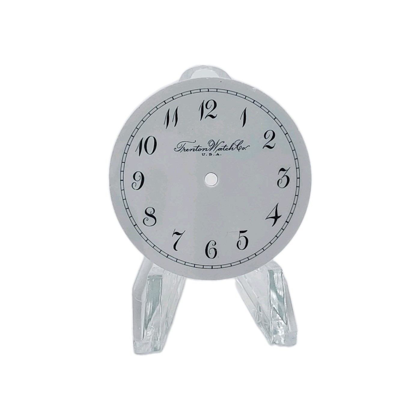 Trenton 33.8mm Enamel Pocket Watch Dial Only 1503