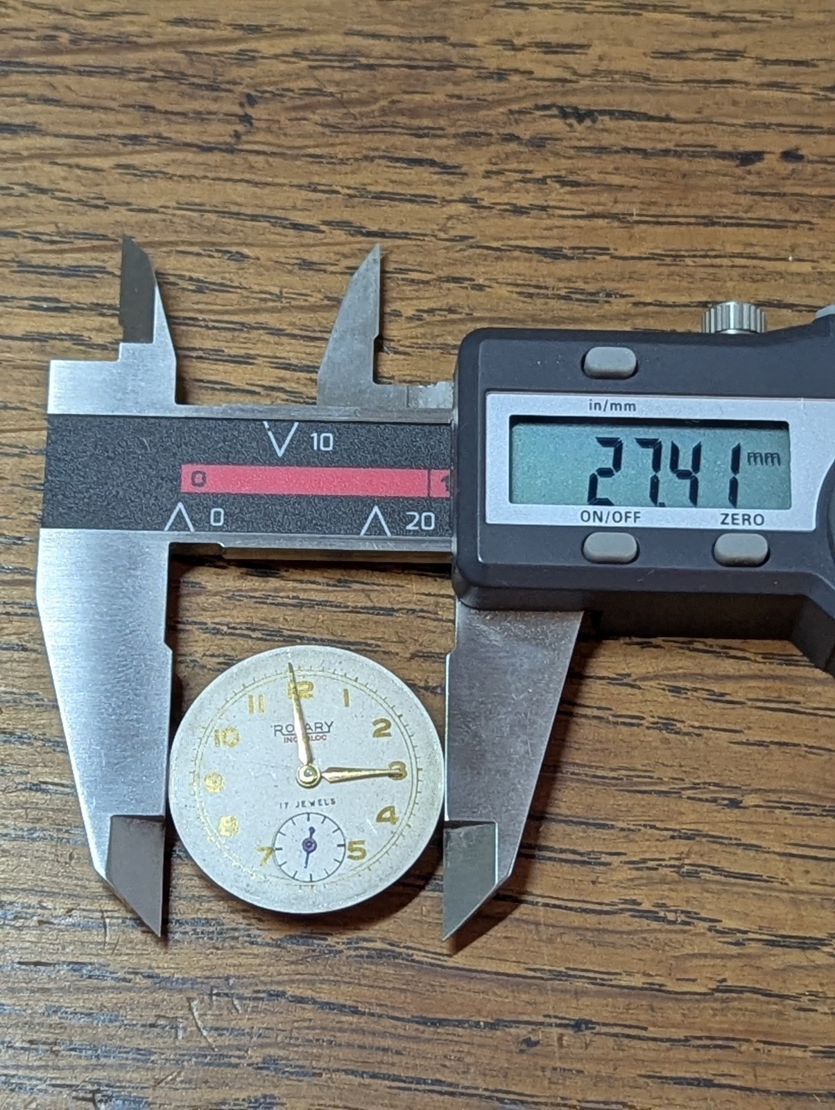 Rotary Watch Movement / Dial / Hands for Restoration, Good Balance #S89