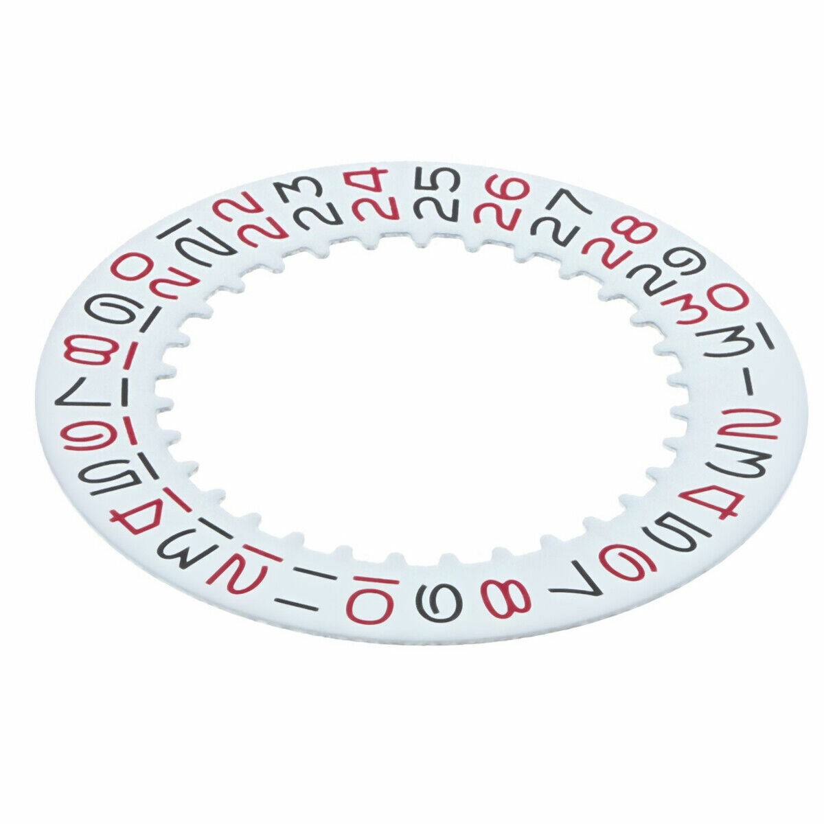 DATE DISC ROULETTE FOR ROLEX SUBMARINER MOVEMENT 1530-1560-1570-1575 RED/BLACK