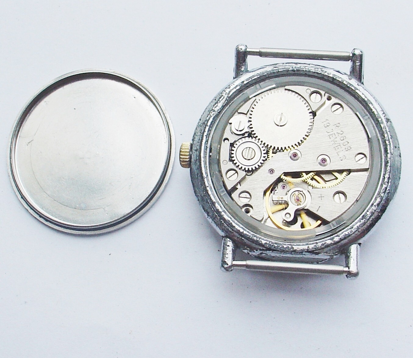Rary Vintage Raketa Soviet Russian watch mov R 2609 Brown Dial SERVICED