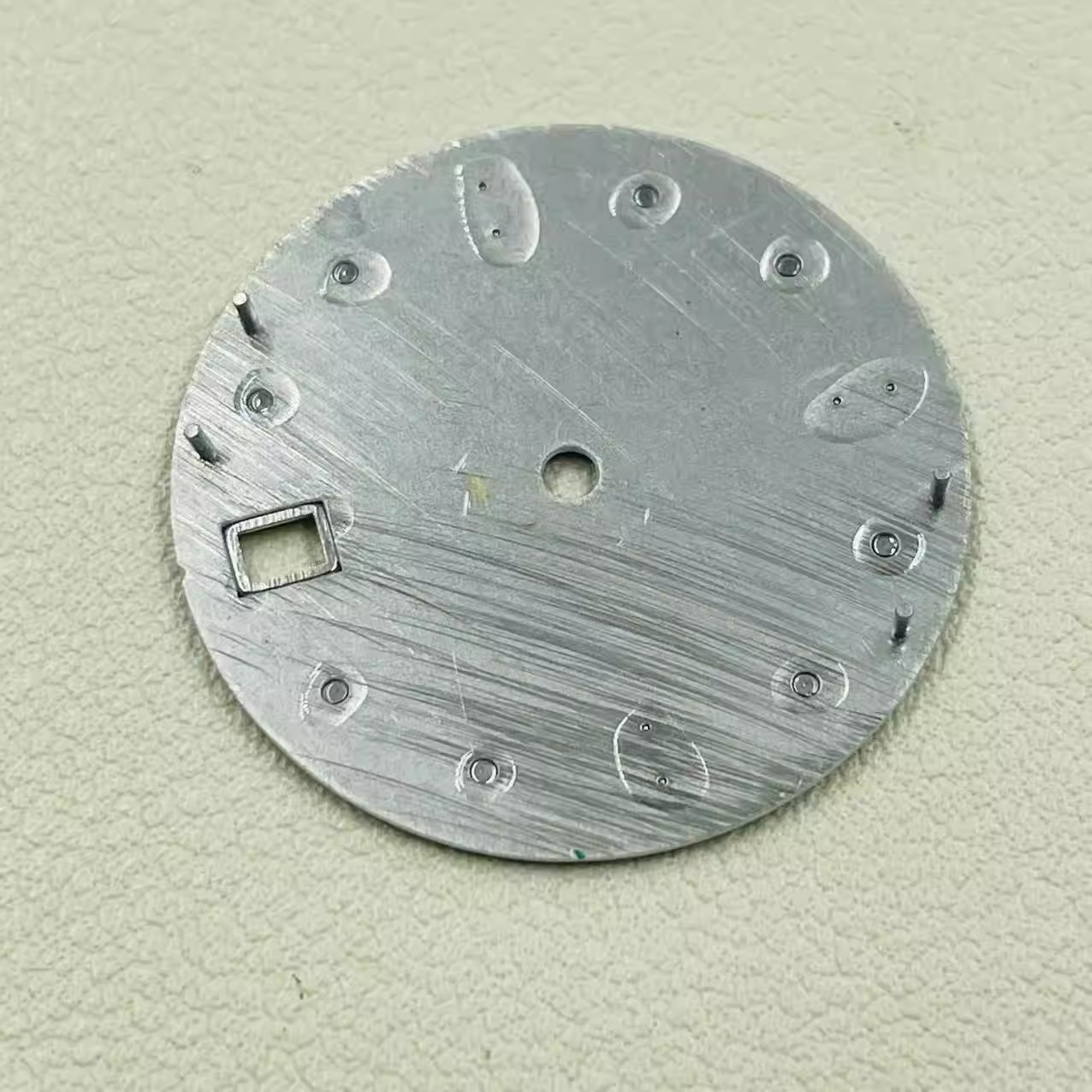 28.5mm Watch Dial Green Luminous For Seiko NH35 NH36 Movement Meteorite Pattern