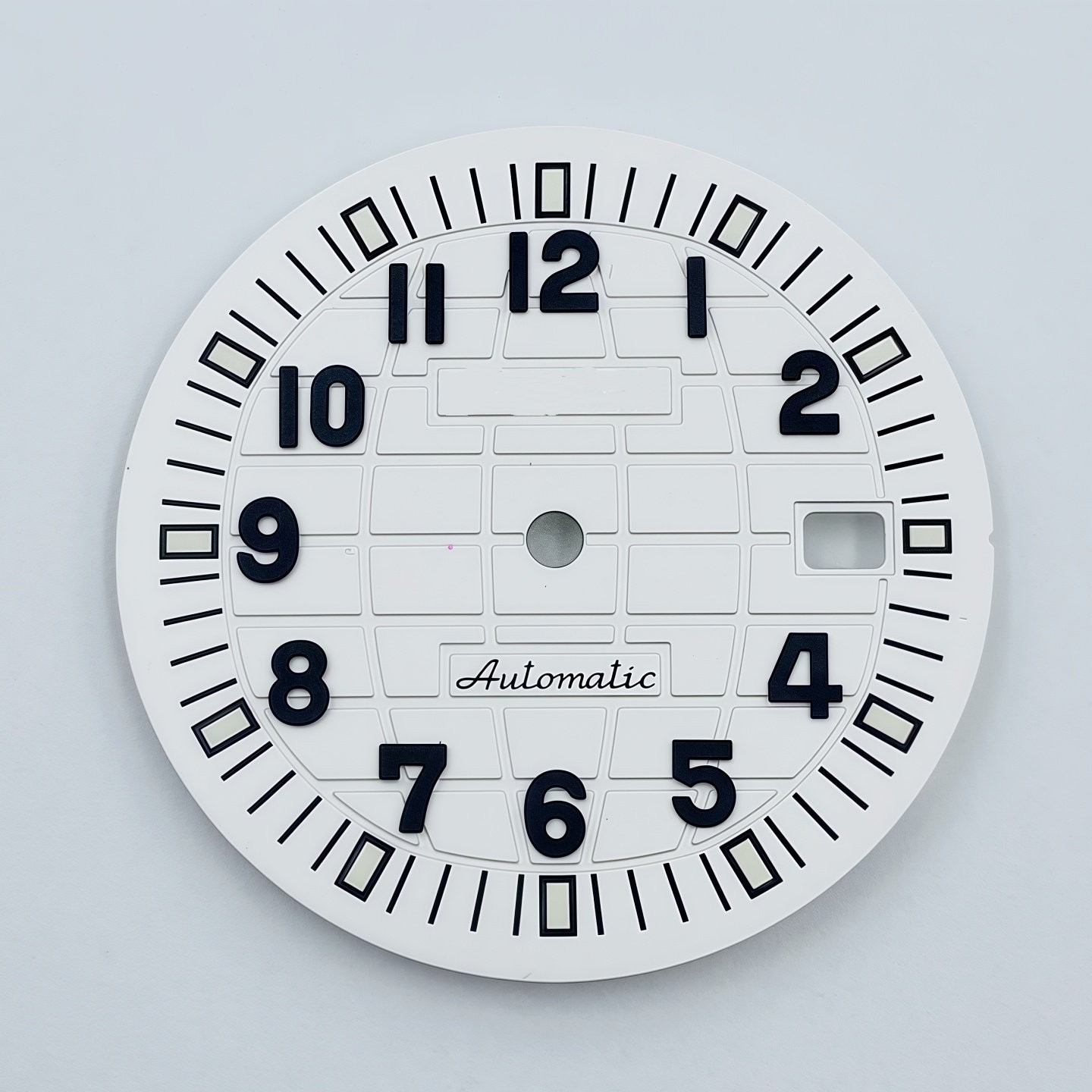 32mm Sun Pattern Watch Dial Green Luminous Date for Nh35 Nh36 Movement