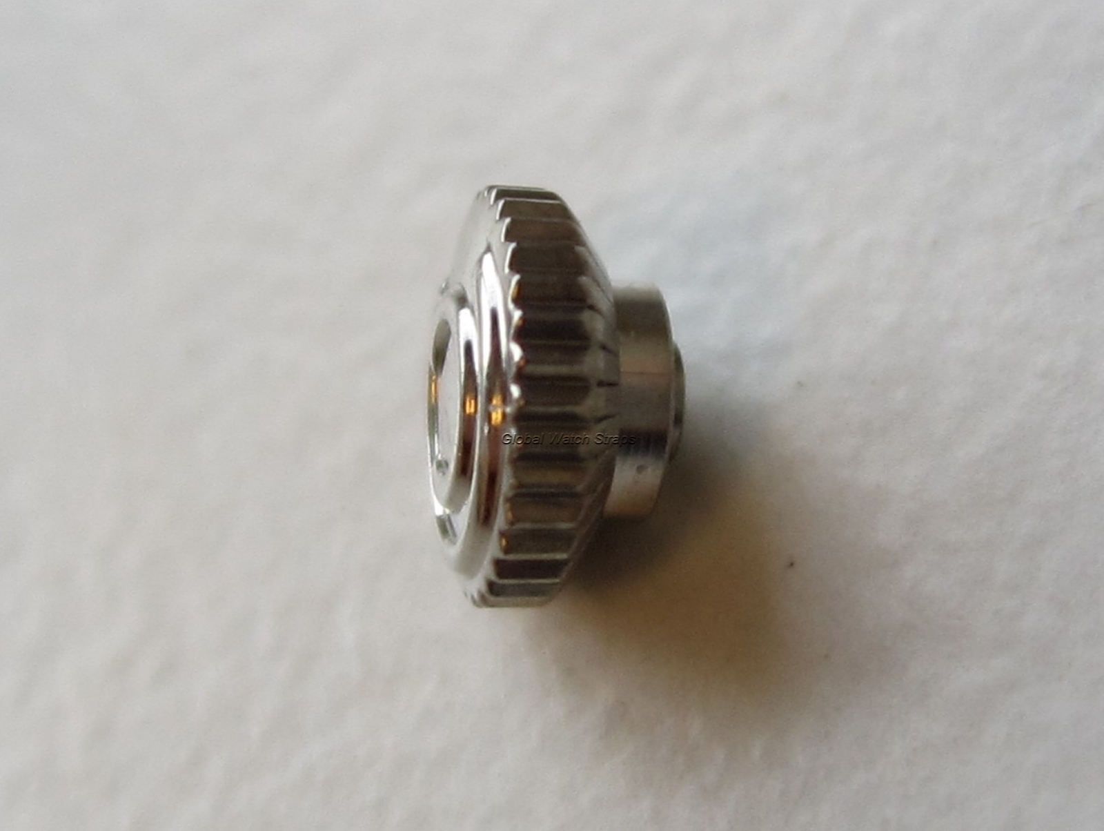 Certina steel ø 4.4 mm N.O.S. watch crown ~ thread stem 0.9 mm