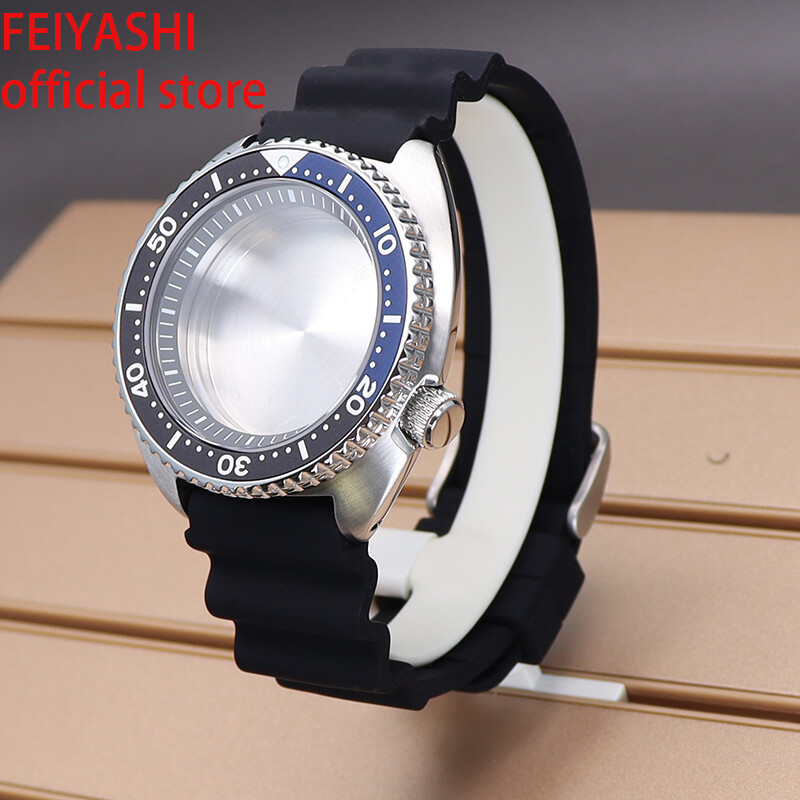 45mm Men’s Watch Case Strap Seiko Skx007 Skx009 Mod For Nh35 NH36 NH38 Movement
