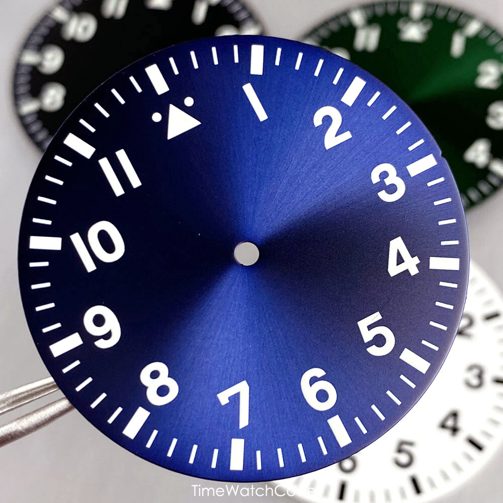 NH35 Pilot Watch Case 43mm for NH36 NH38 PT5000 ETA2824 Sapphire 200M Waterproof