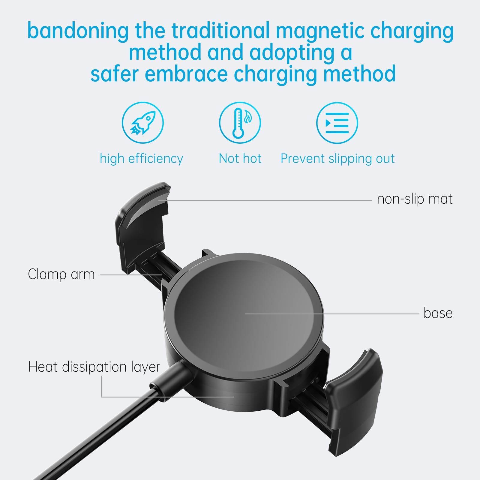 Galaxy Charger,Samsung 8/8 /7/7 Ultra/6/6 /5 /5/4/4 /3 Active2/1,Clip on Gala…