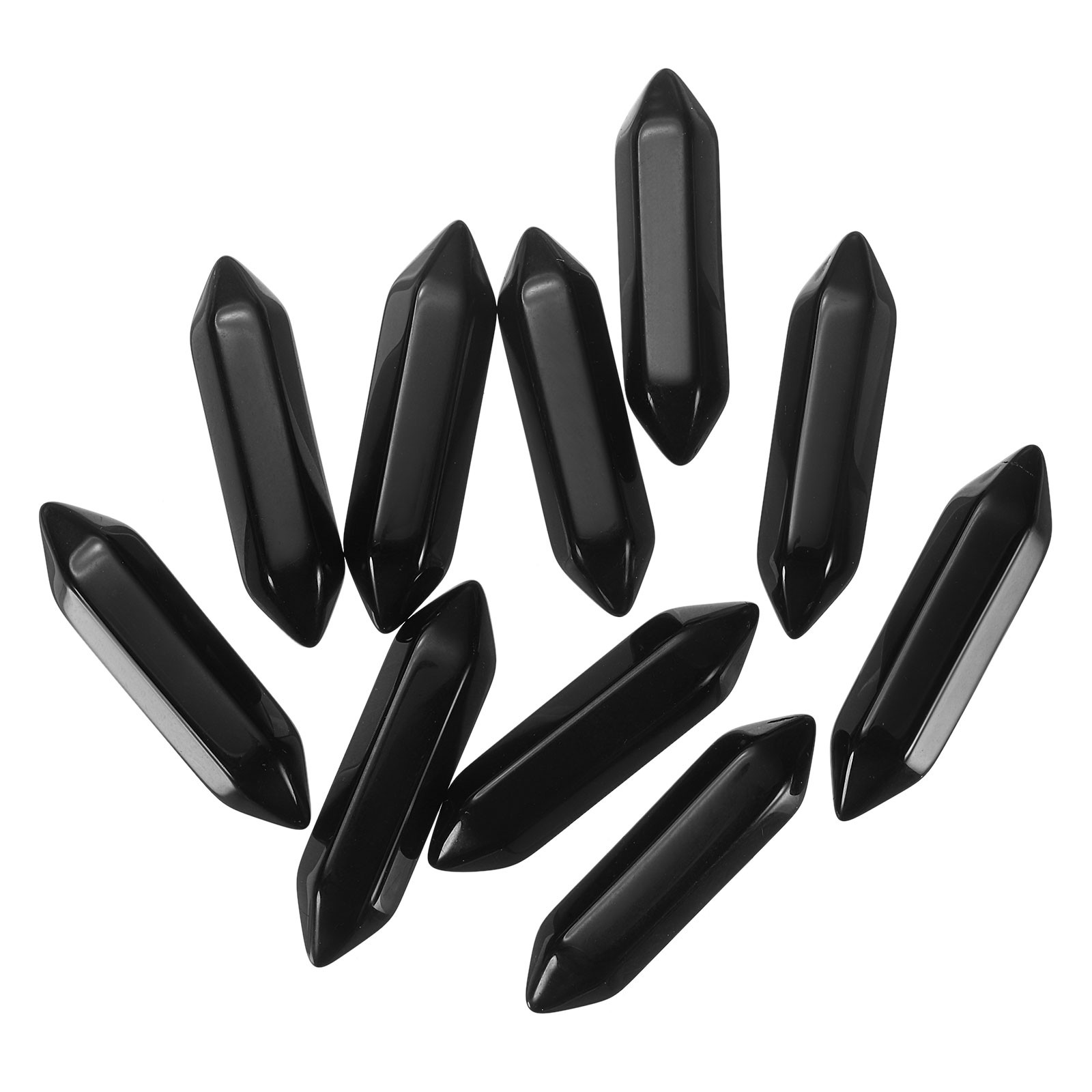 10 Pack Black Quartz Crystals, Polished Crystals Bulk