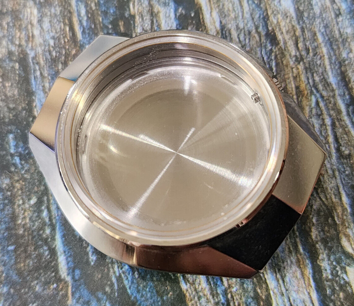 NOS GENUINE CASE VINTAGE SEIKO 6106-8640 COMPLETE CASE SS.