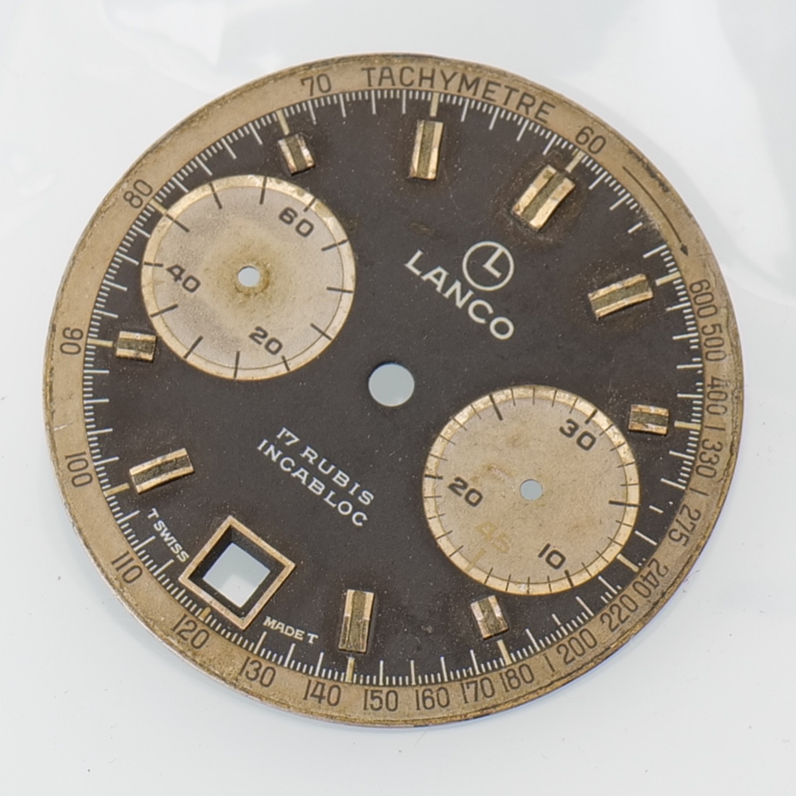 Vintage Lanco Dial To Fit Valjoux 7734 Chronograph Prę-Owned Watchmakers