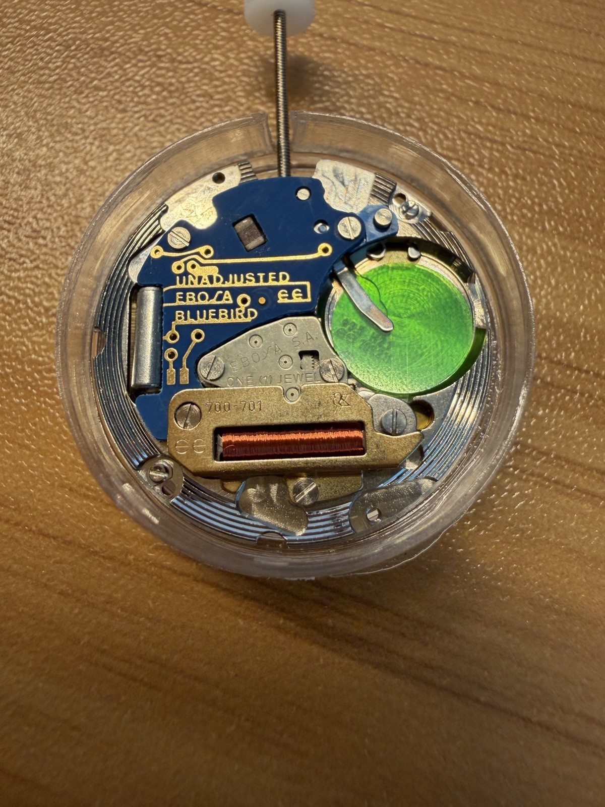 NOS EBOSA Bluebird Cal. 700-701 Swiss Quartz Watch Movement Date AS IS