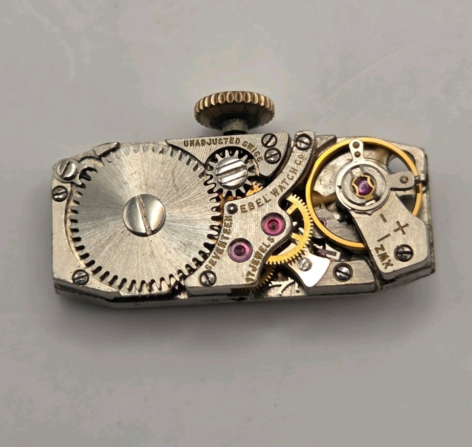 Vintage EBEL 17 jewel Swiss Ladies Baguette Watch Movement – Running