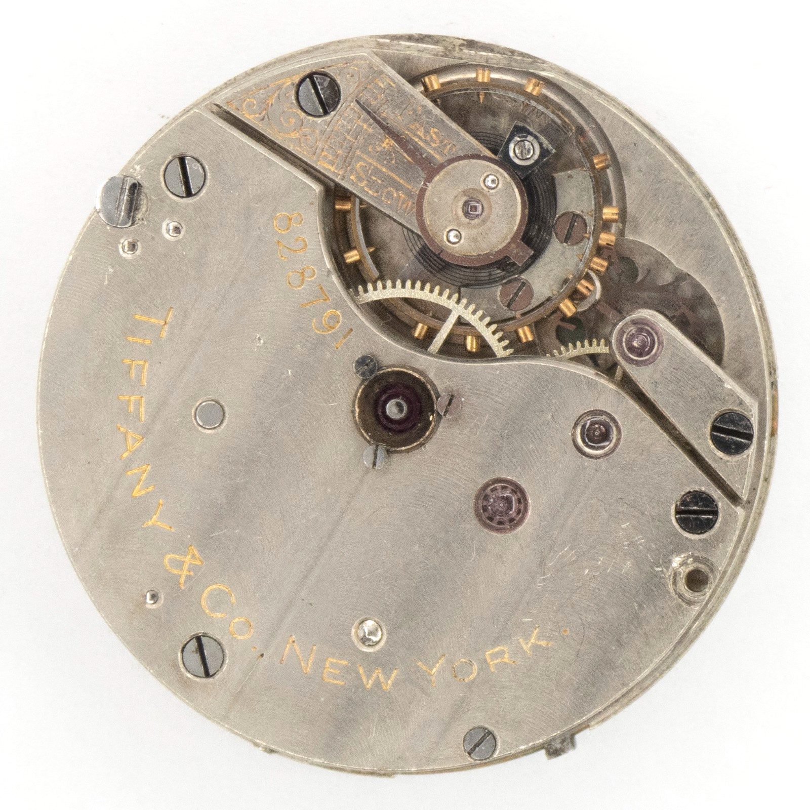 Longines for Tiffany 29.4 x 7.4 mm Lever-Set Antique Pocket Watch Movement