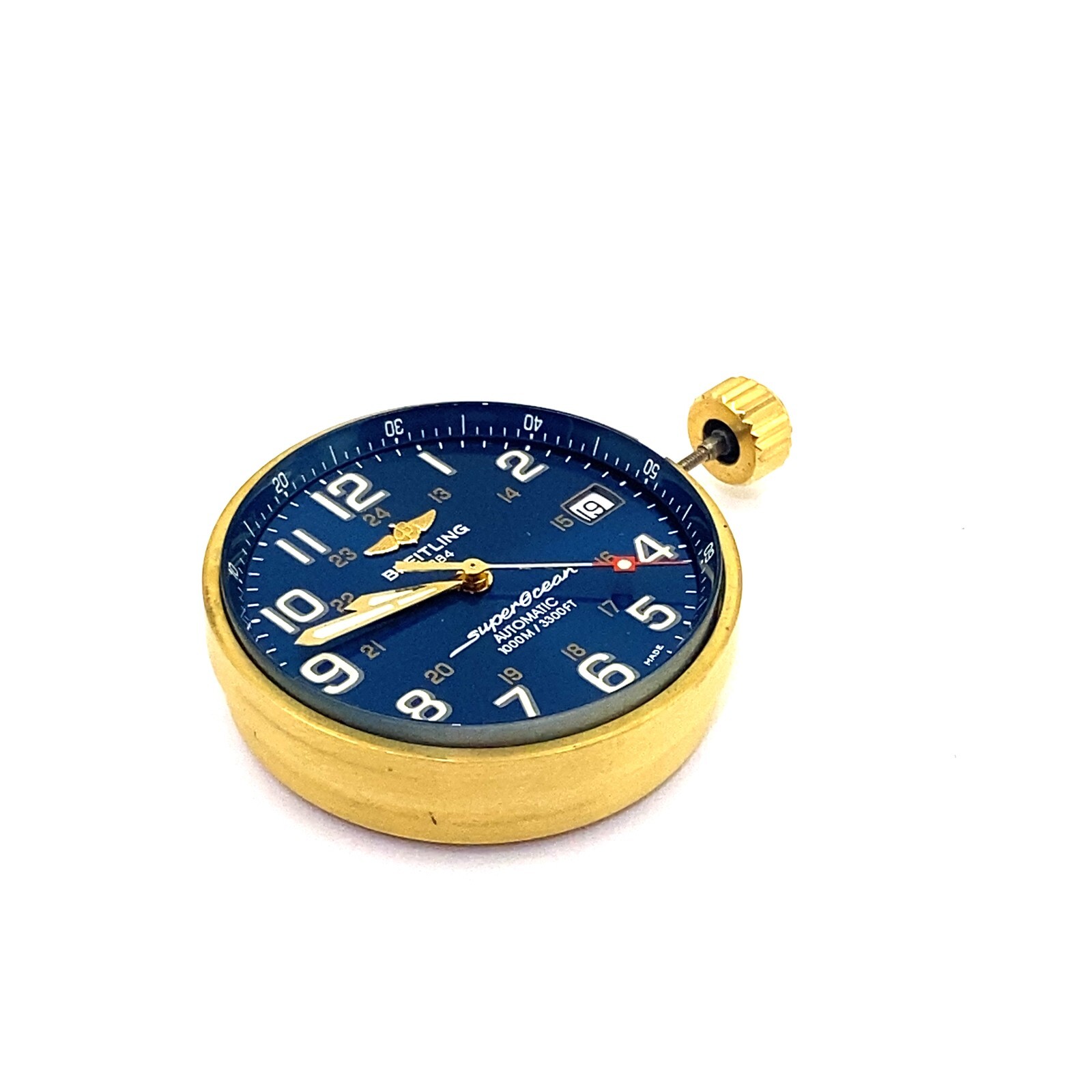 Breitling Superocean Dial Movement Hands and Crown for Gold Watch