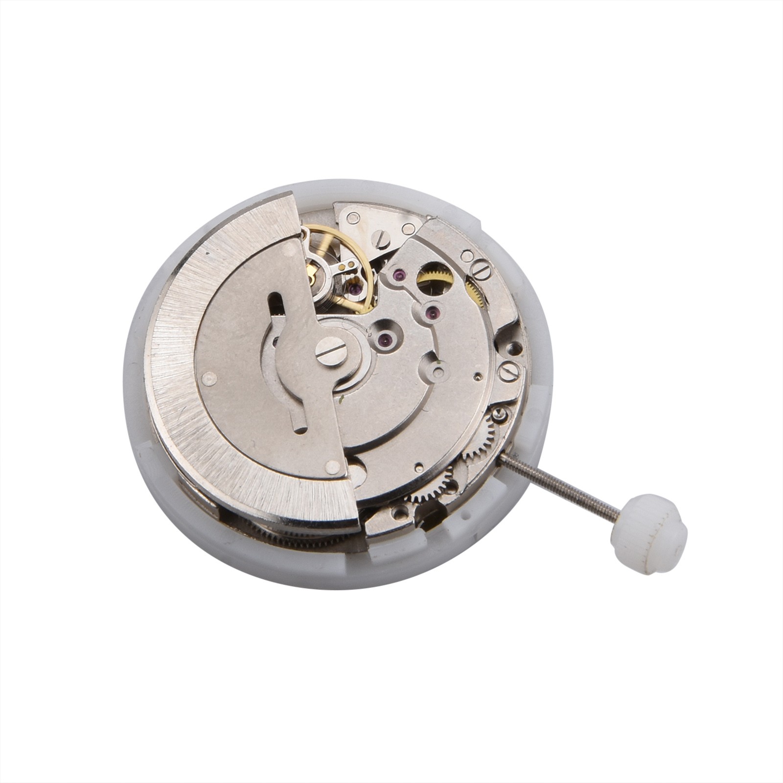 Metal Dual Calendar Day Date Automatic 2813 8205 Watch Movement Accuracy Jewels