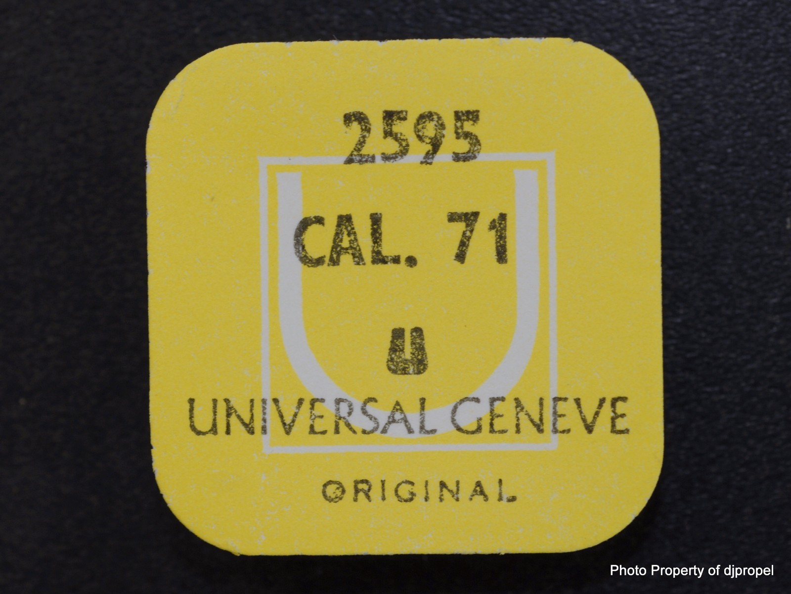 Vintage Universal Geneve Cal. 71 Guard for Jumper Part # 2595